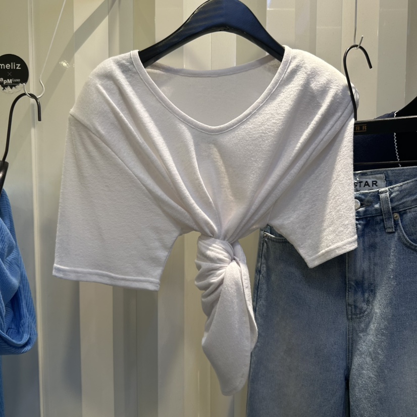 STAR-L東大門㊣直郵女士新品真品推薦職業人氣熱賣T恤亞麻布STAR-LT恤圖色2