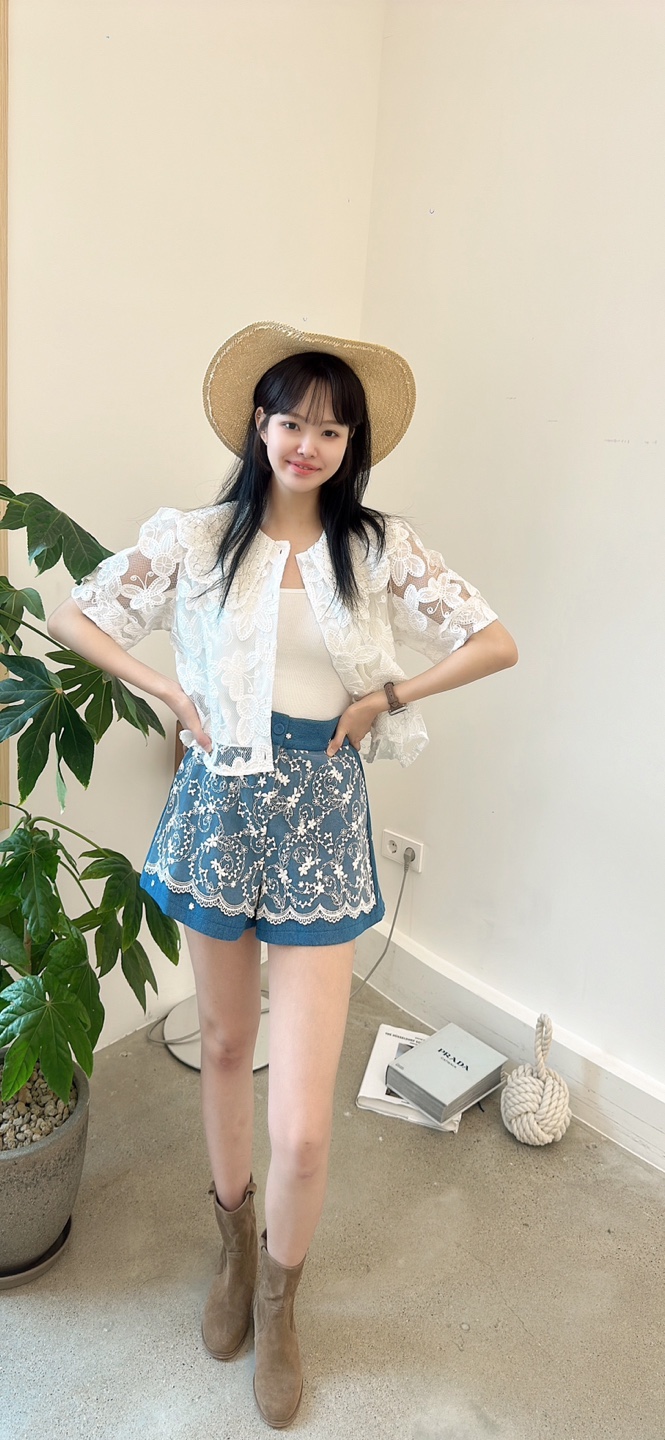 YARD東大門㊣直郵女裝新品25春夏真品推薦時尚休閑襯衫蕾絲衫YARD襯衫/蕾絲衫