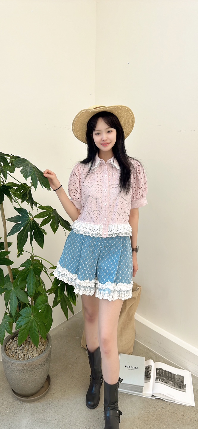 YARD韓國直郵㊣女裝新品時尚職業推薦真品休閑人氣襯衫蕾絲衫YARD襯衫/蕾絲衫