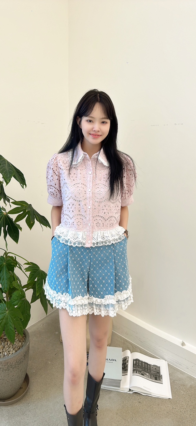 YARD韓國直郵㊣女裝新品時尚職業推薦真品休閑人氣襯衫蕾絲衫YARD襯衫/蕾絲衫
