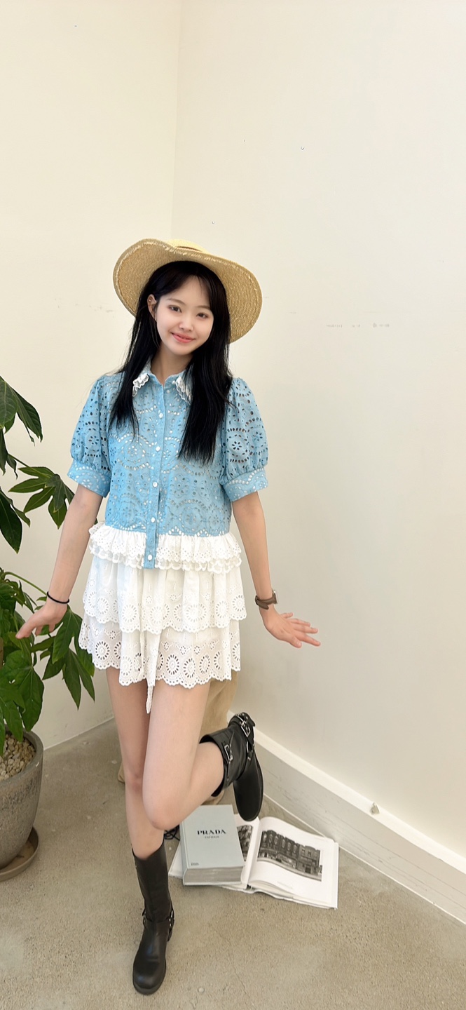 YARD韓國直郵㊣女裝新品時尚職業推薦真品休閑人氣襯衫蕾絲衫YARD襯衫/蕾絲衫