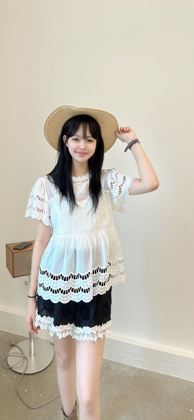 YARD韓國代購㊣女士新款熱賣人氣職業時尚休閑25春夏襯衫蕾絲衫YARD襯衫/蕾絲衫