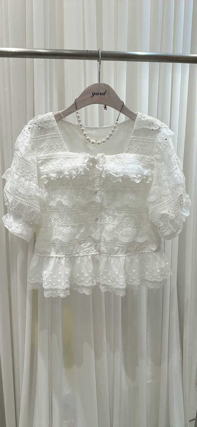 YARD東大門㊣代購女士新品真品推薦熱賣25春夏職業襯衫蕾絲衫YARD襯衫/蕾絲衫