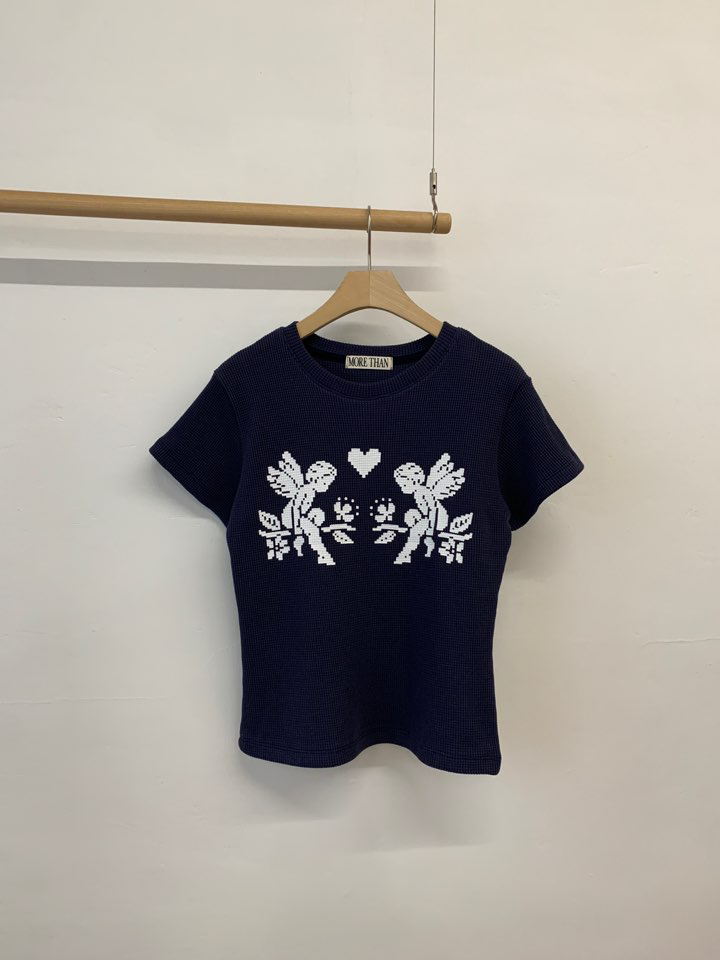 MORE THAN-P東大門㊣實拍女士新品真品人氣25春夏熱賣T恤MORE THANT恤圖色2