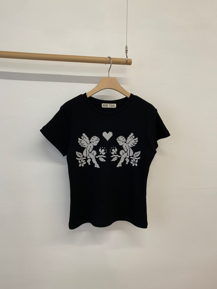 MORE THAN-P東大門㊣實拍女士新品真品人氣25春夏熱賣T恤MORE THANT恤圖色3