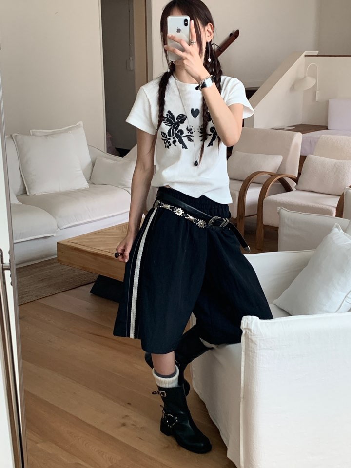 MORE THAN-P韓國直郵㊣女士新款真品熱賣休閑時尚推薦短褲MORE THAN短褲