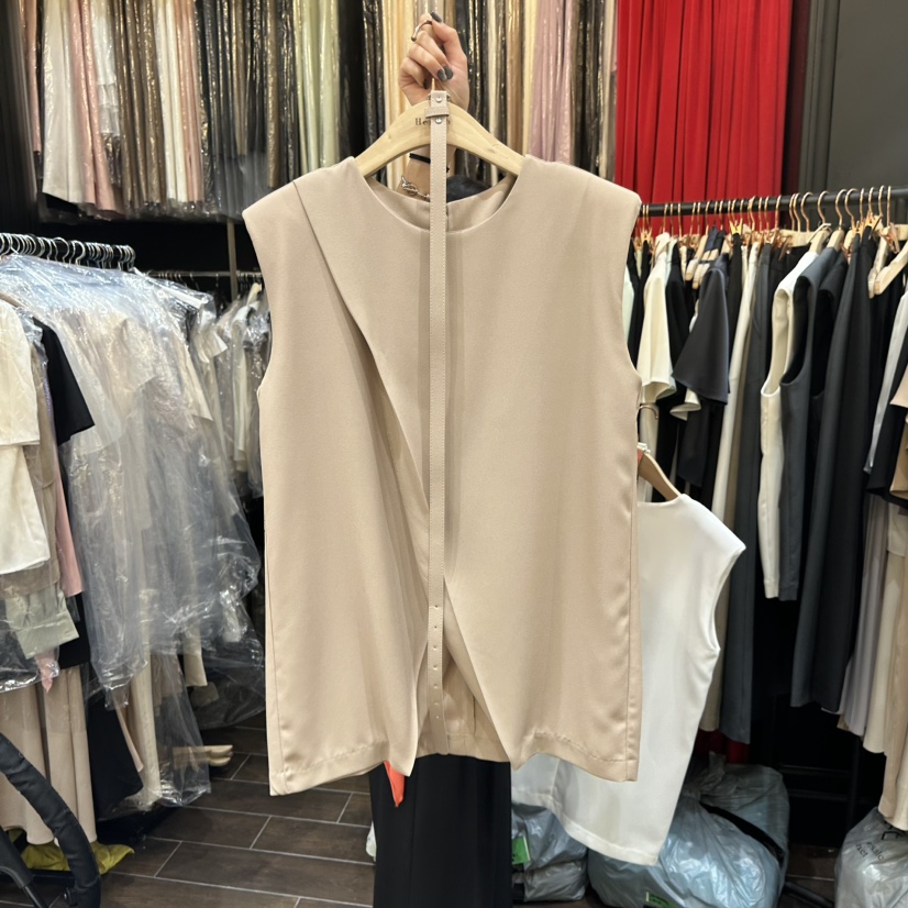 HERISH-HAUTE東大門㊣實拍女士新品休閑推薦吊帶背心含腰帶HERISH-HAUTE吊帶/背心圖色2