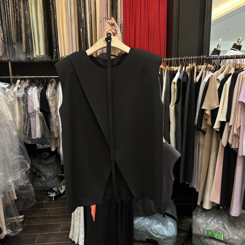 HERISH-HAUTE東大門㊣實拍女士新品休閑推薦吊帶背心含腰帶HERISH-HAUTE吊帶/背心圖色4