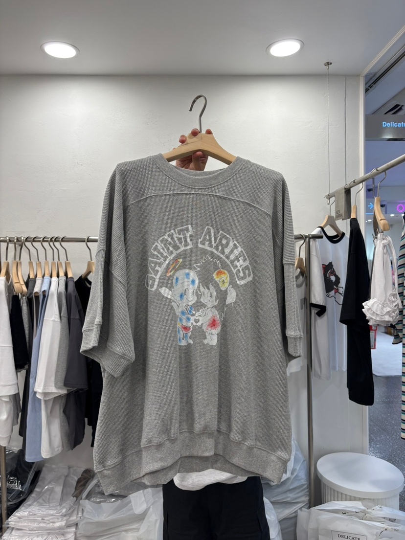 DELICATE韓國代購㊣女裝新款熱賣休閑推薦時尚人氣真品25春夏T恤DELICATET恤