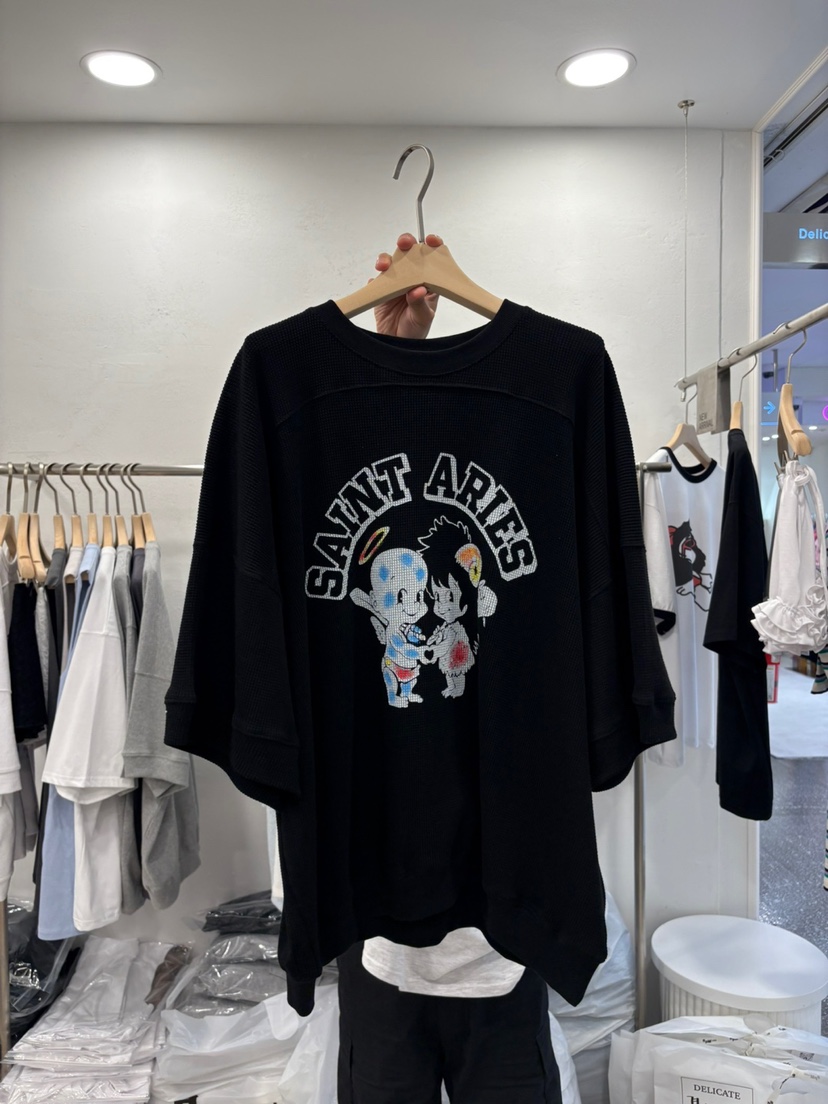 DELICATE韓國代購㊣女裝新款熱賣休閑推薦時尚人氣真品25春夏T恤DELICATET恤圖色2