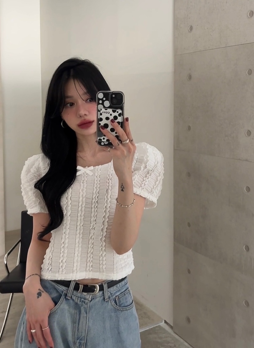 AMUSE SEOUL韓國直郵㊣女士新品休閑人氣推薦25春夏襯衫蕾絲衫AMUSE SEOUL襯衫/蕾絲衫