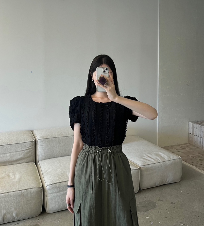 AMUSE SEOUL韓國直郵㊣女士新品休閑人氣推薦25春夏襯衫蕾絲衫AMUSE SEOUL襯衫/蕾絲衫