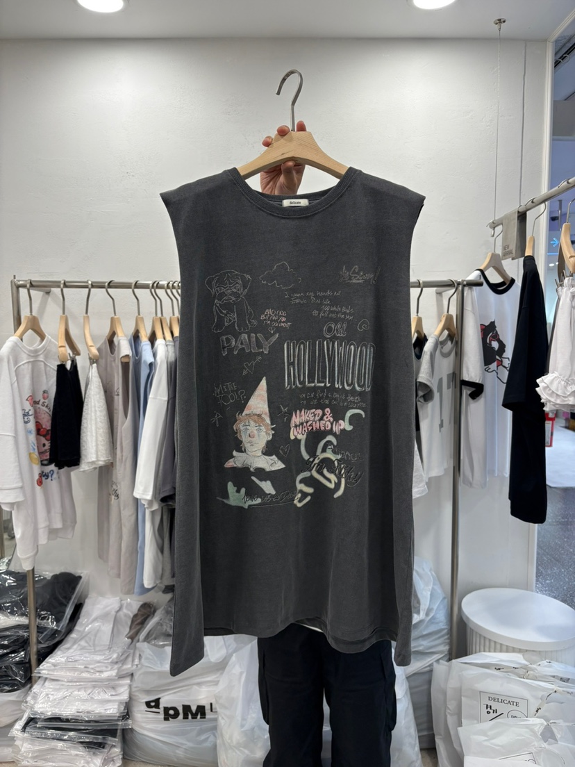 DELICATE東大門㊣實拍女士新品人氣25春夏職業真品吊帶背心DELICATE吊帶/背心圖色3