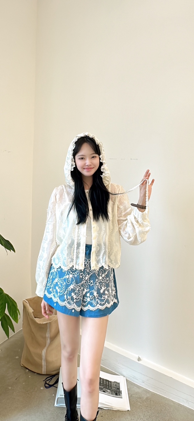 YARD東大門㊣代購女裝新品真品25春夏職業推薦襯衫蕾絲衫刺繡YARD襯衫/蕾絲衫