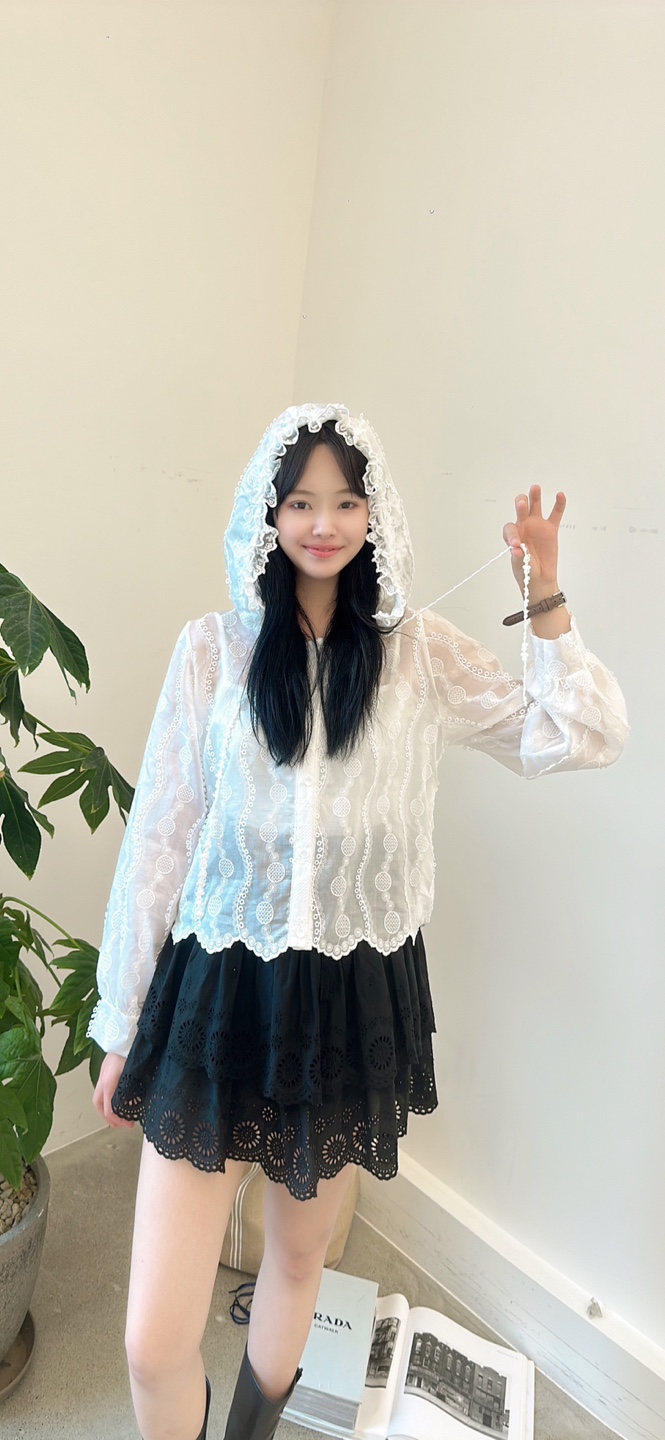YARD東大門㊣代購女裝新品真品25春夏職業推薦襯衫蕾絲衫刺繡YARD襯衫/蕾絲衫