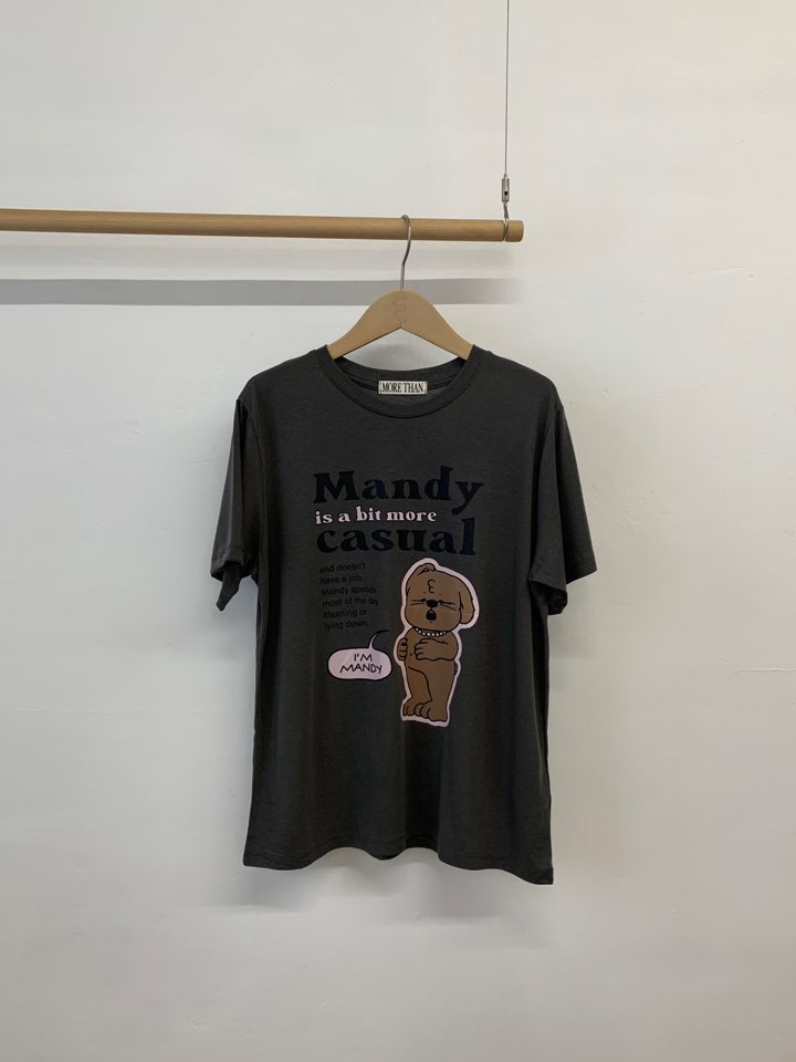 MORE THAN-P韓國直郵㊣女士新品真品時尚人氣25春夏推薦T恤MORE THANT恤圖色2