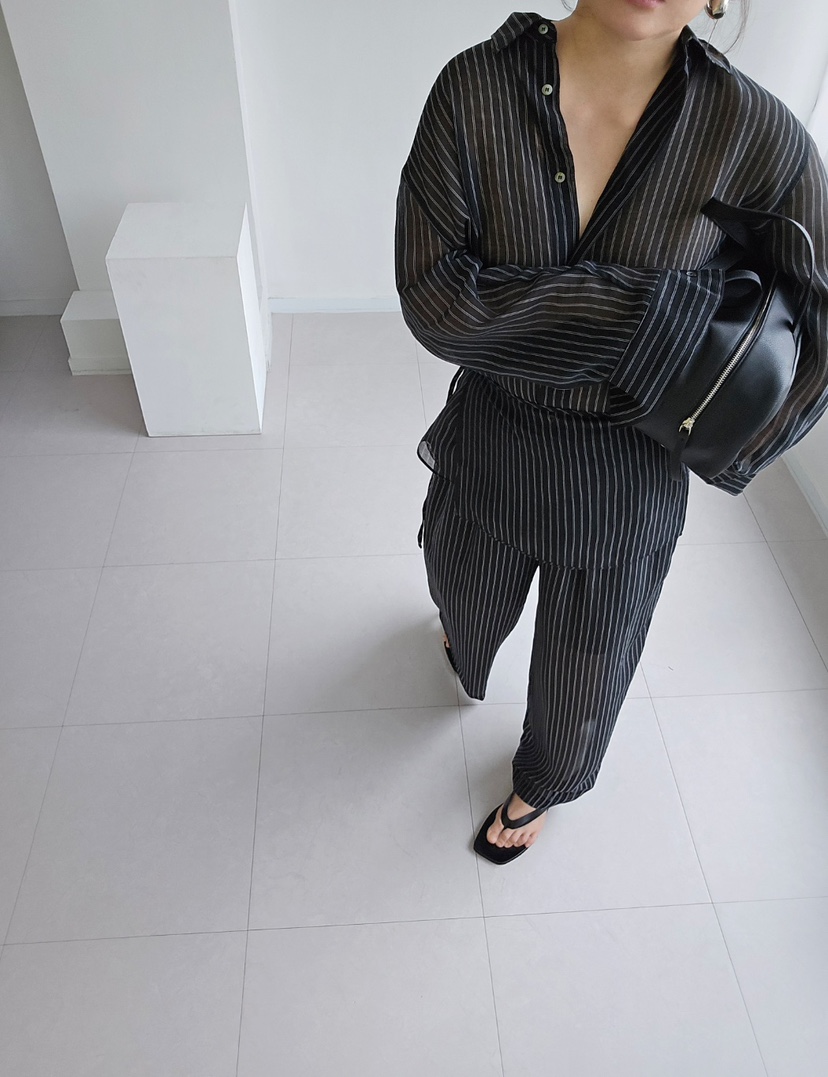 J SHOP東大門㊣代購女裝新款熱賣人氣25春夏襯衫蕾絲衫透視J_SHOP襯衫/蕾絲衫