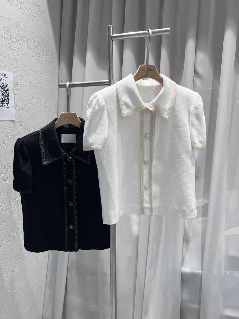 CLOTH韓國直郵㊣女裝新品25春夏熱賣真品推薦襯衫蕾絲衫花呢CLOTH襯衫/蕾絲衫