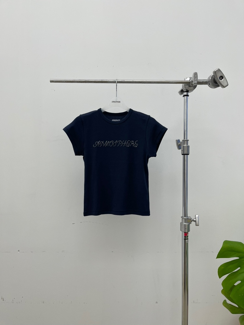 ATMOSPHERE東大門㊣代購女裝新款人氣推薦職業時尚真品25春夏T恤ATMOSPHERE/BLINGT恤圖色5