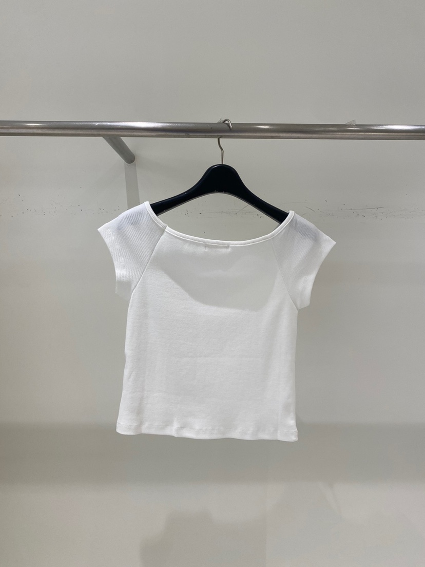 WELL KNOWN東大門㊣代購女裝新品熱賣25春夏推薦T恤修身褶皺WELL KNOWNT恤