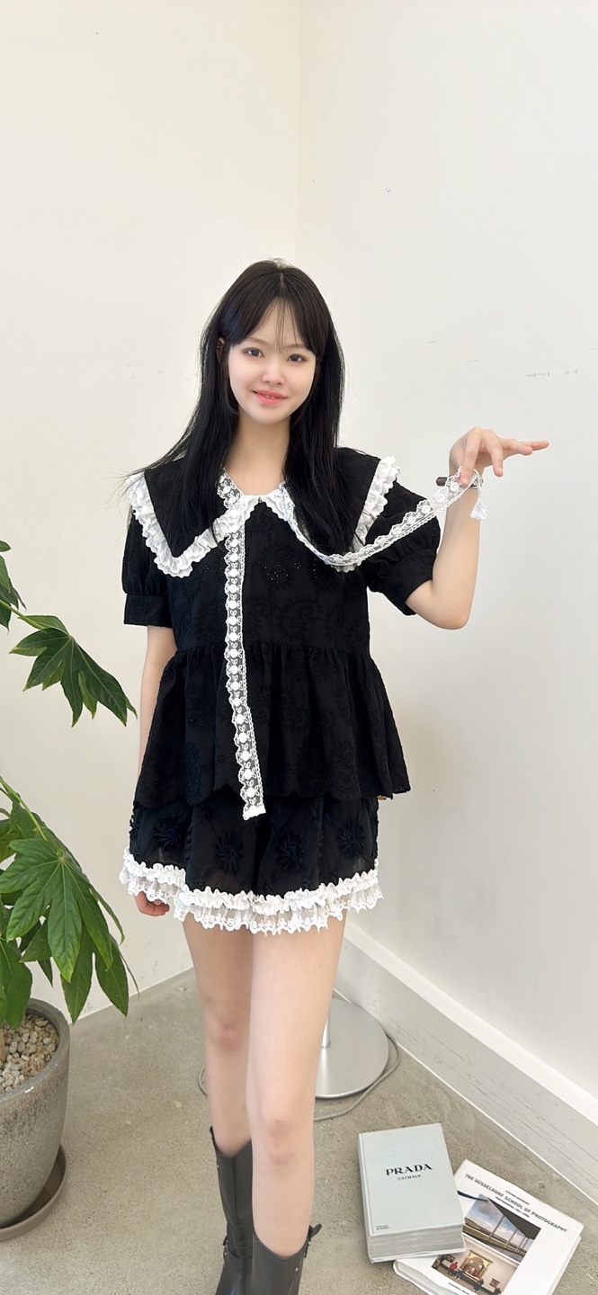YARD東大門㊣實拍女裝新品時尚真品休閑職業25春夏襯衫蕾絲衫YARD襯衫/蕾絲衫