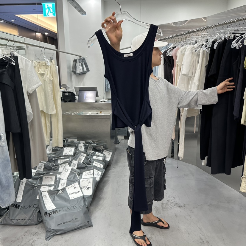 PAVEL韓國代購㊣女士新品熱賣時尚人氣真品休閑25春夏吊帶背心PAVEL吊帶/背心圖色3