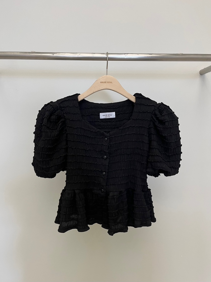 AMUSE SEOUL東大門㊣實拍女士新品時尚熱賣襯衫蕾絲衫柔軟AMUSE SEOUL襯衫/蕾絲衫圖色2