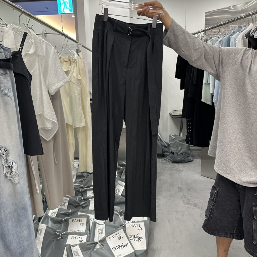 PAVEL韓國代購㊣女裝新款休閑熱賣人氣25春夏時尚真品休閑褲PAVEL休閑褲圖色2