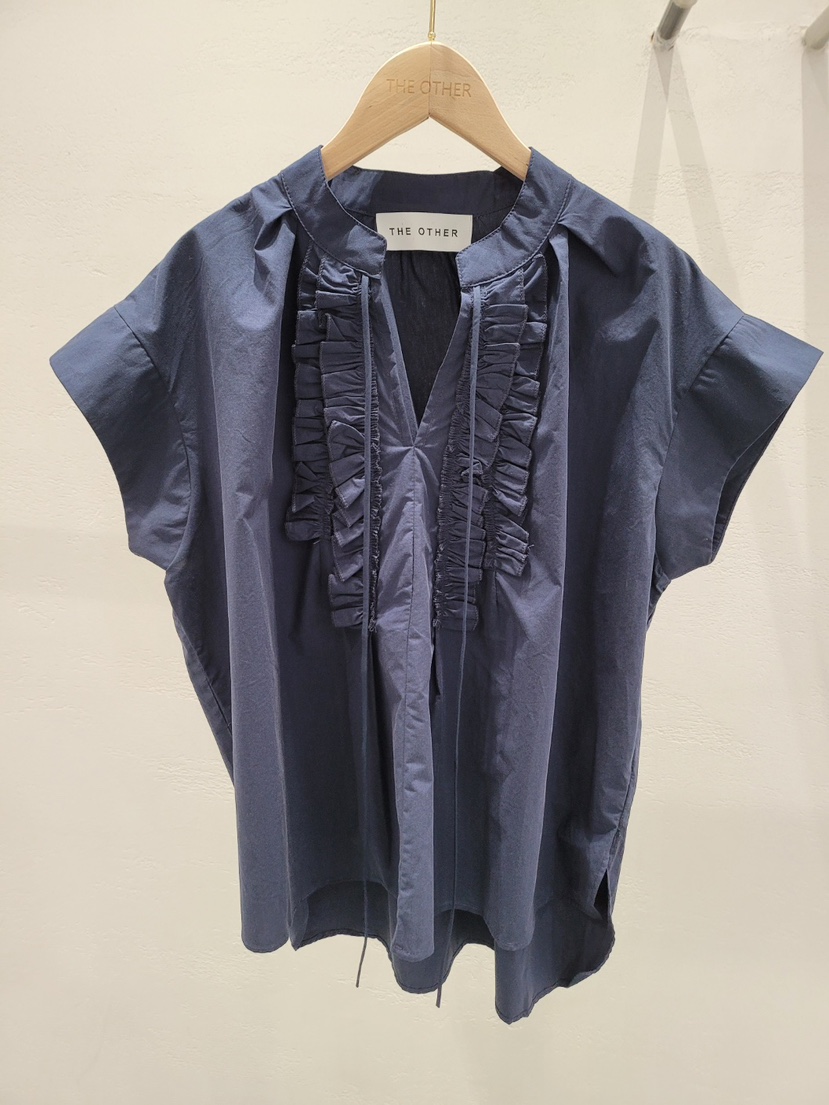 THE OTHER東大門㊣實拍女裝新品休閑襯衫蕾絲衫荷葉邊蕾絲THE OTHER襯衫/蕾絲衫圖色2