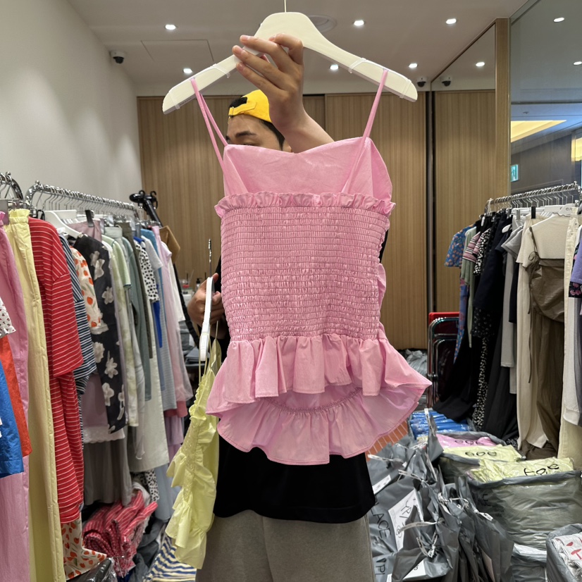 E/E/E東大門㊣實拍女裝新品職業真品熱賣休閑時尚吊帶背心E/E/E吊帶/背心