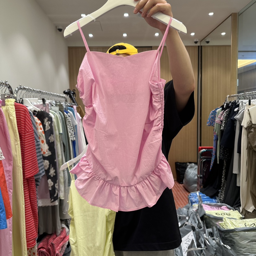 E/E/E東大門㊣實拍女裝新品職業真品熱賣休閑時尚吊帶背心E/E/E吊帶/背心