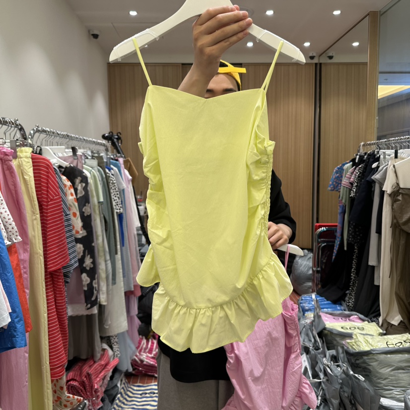 E/E/E東大門㊣實拍女裝新品職業真品熱賣休閑時尚吊帶背心E/E/E吊帶/背心圖色2