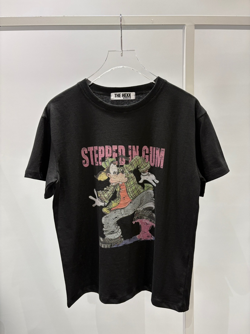 HEXX韓國直郵㊣女士新品時尚真品推薦25春夏職業熱賣休閑T恤THE HEXXT恤圖色2