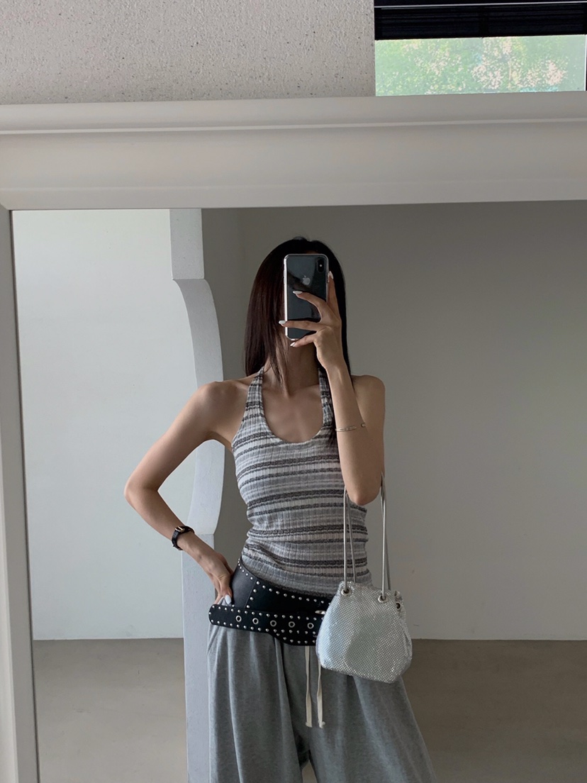 VERANDA韓國代購㊣女士新款職業時尚人氣推薦25春夏吊帶背心VERANDA吊帶/背心