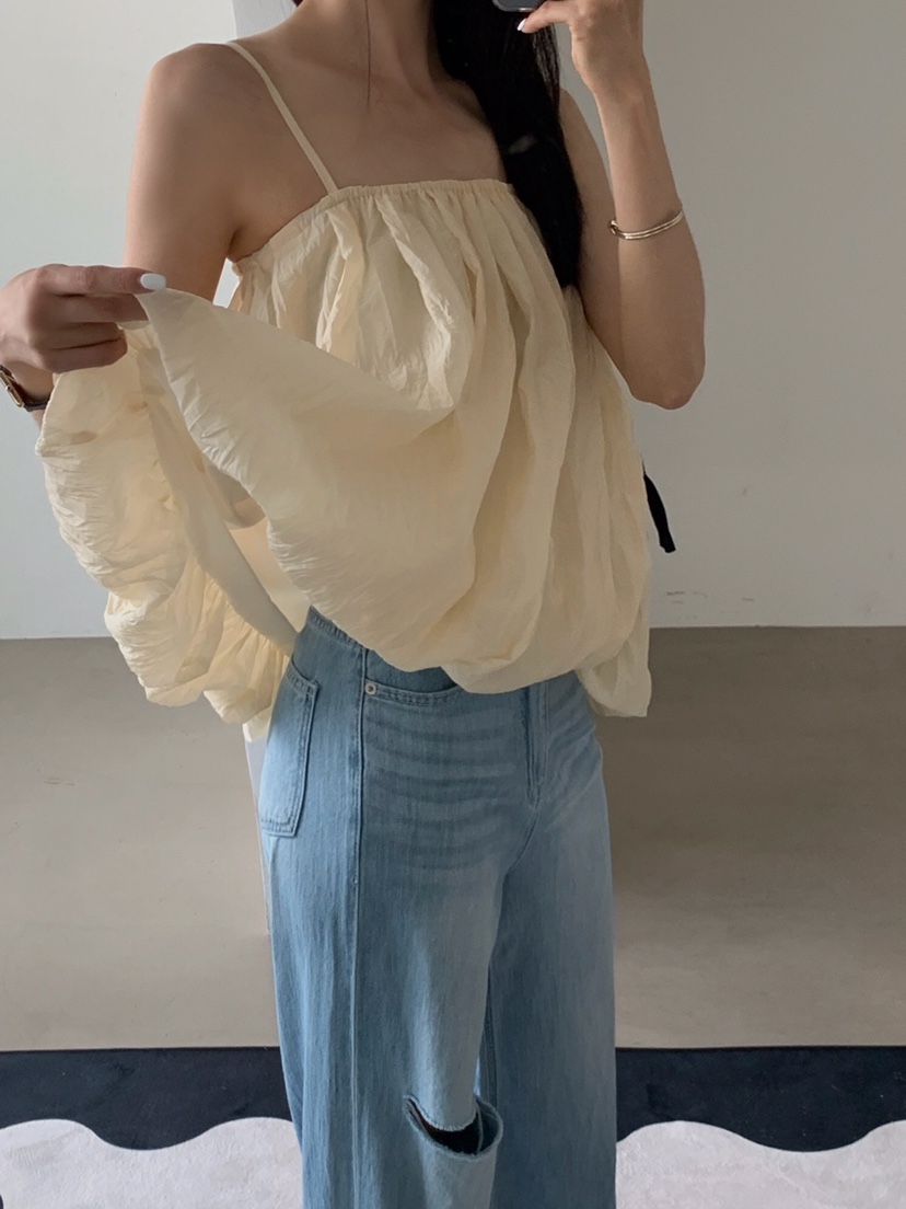 VERANDA東大門㊣代購女士新品熱賣時尚真品人氣25春夏吊帶背心VERANDA吊帶/背心