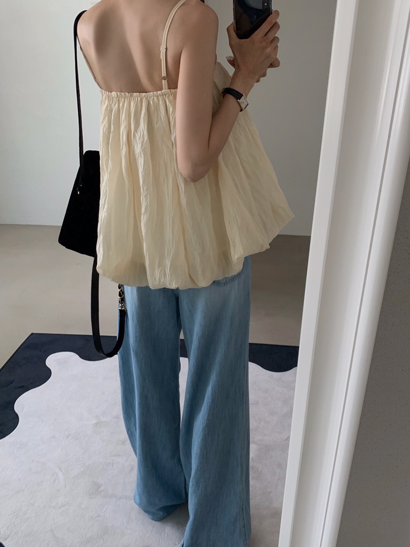 VERANDA東大門㊣代購女士新品熱賣時尚真品人氣25春夏吊帶背心VERANDA吊帶/背心