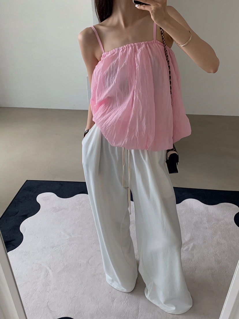 VERANDA東大門㊣代購女士新品熱賣時尚真品人氣25春夏吊帶背心VERANDA吊帶/背心