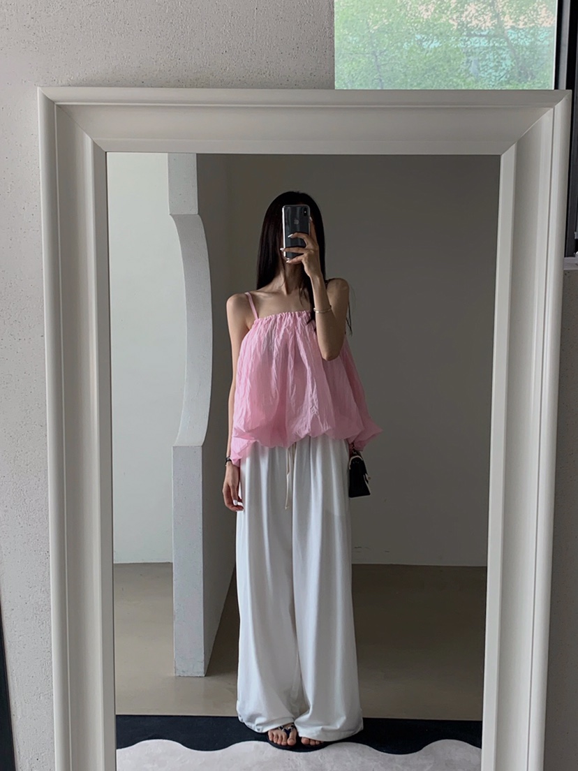 VERANDA東大門㊣代購女士新品熱賣時尚真品人氣25春夏吊帶背心VERANDA吊帶/背心