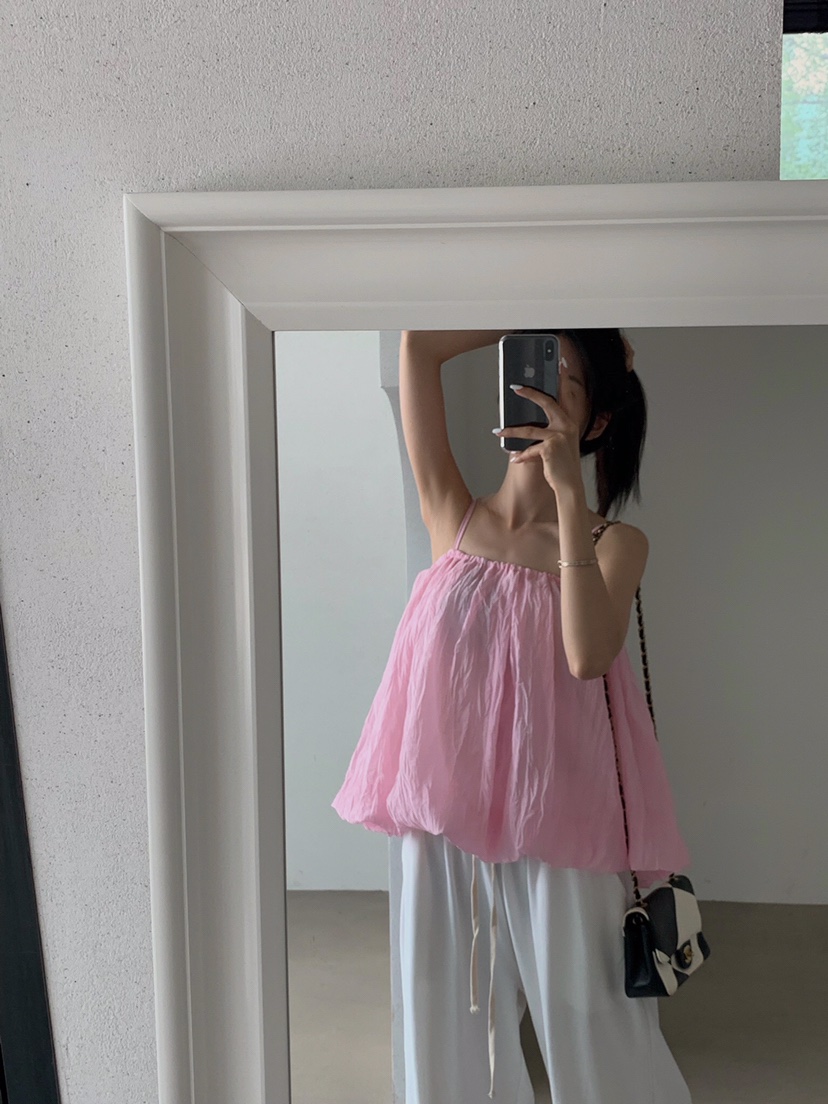 VERANDA東大門㊣代購女士新品熱賣時尚真品人氣25春夏吊帶背心VERANDA吊帶/背心