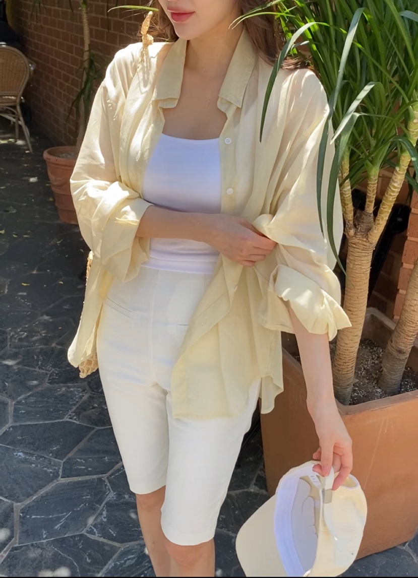 N BROWN韓國代購㊣女士新款熱賣真品人氣休閑25春夏襯衫蕾絲衫N BROWN襯衫/蕾絲衫