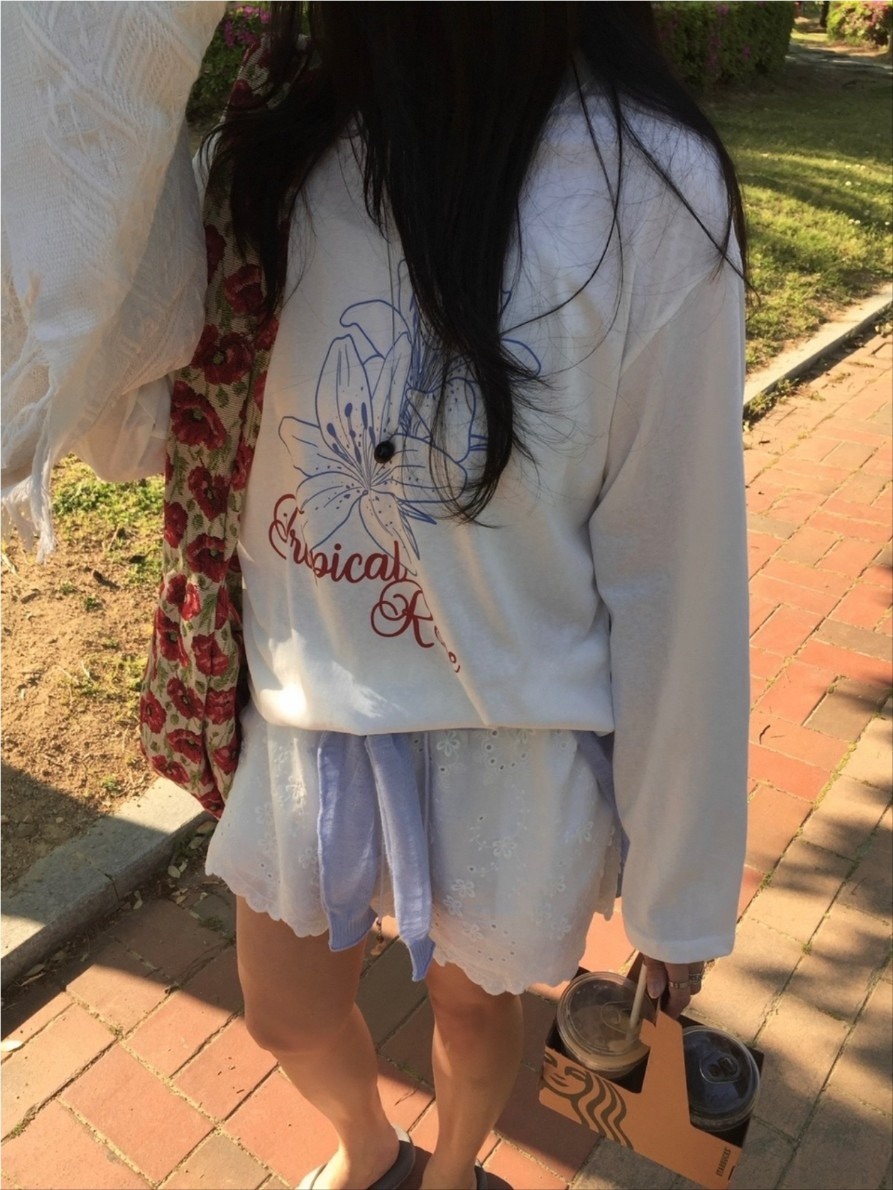 STRAWBERRY韓國代購㊣女士新款人氣時尚真品25春夏推薦長袖T恤STRAWBERRY長袖T恤