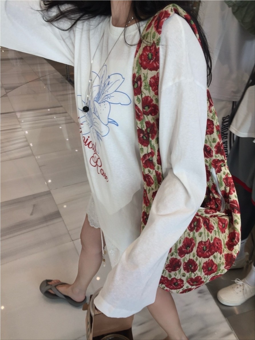 STRAWBERRY韓國代購㊣女士新款人氣時尚真品25春夏推薦長袖T恤STRAWBERRY長袖T恤