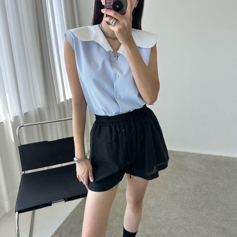 MABEL-Q東大門㊣代購女裝新款休閑推薦人氣職業襯衫蕾絲衫SOUIT by mabel-Q襯衫/蕾絲衫