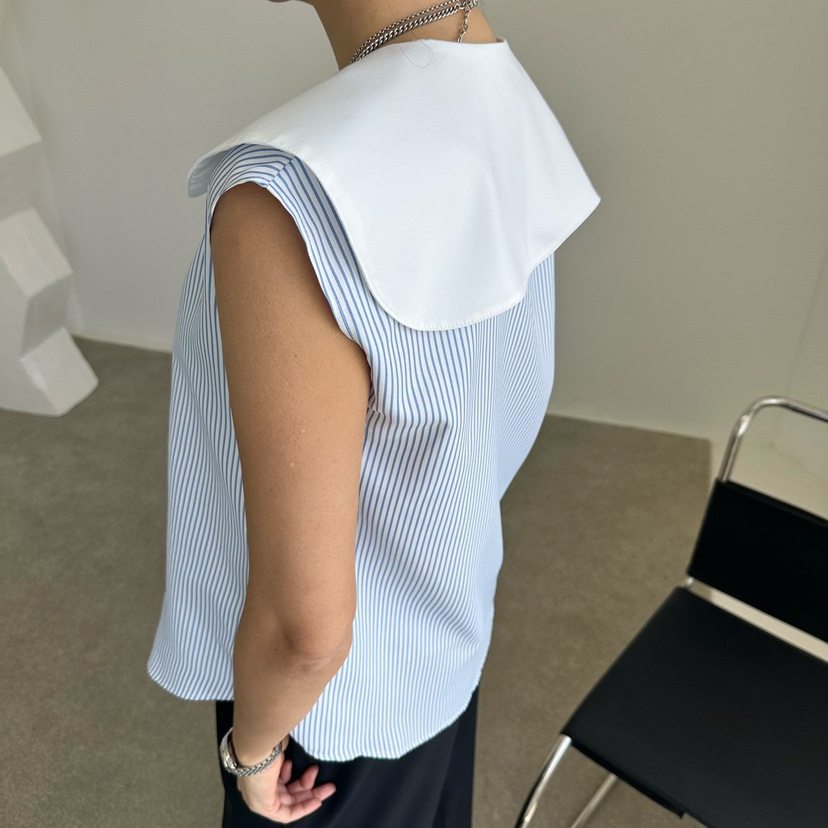 MABEL-Q東大門㊣代購女裝新款休閑推薦人氣職業襯衫蕾絲衫SOUIT by mabel-Q襯衫/蕾絲衫