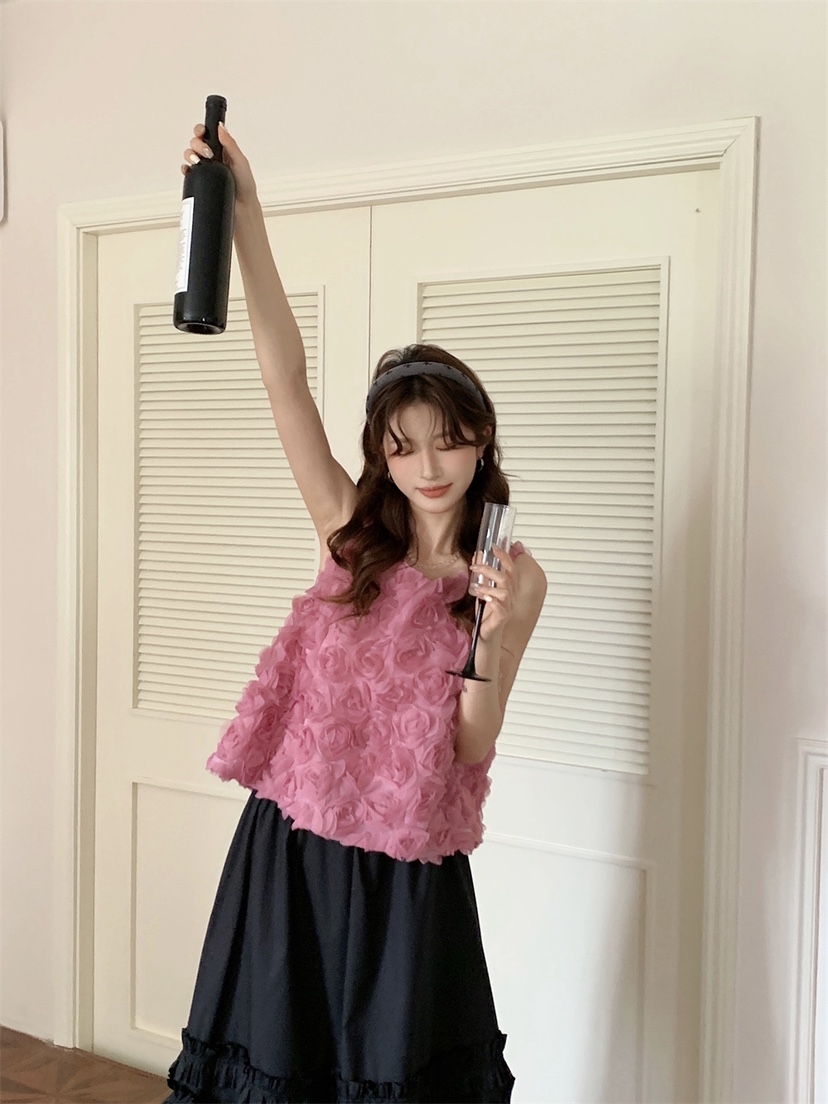 OLA韓國代購㊣女裝新品職業熱賣休閑推薦人氣真品25春夏吊帶背心mellor/OLA吊帶/背心