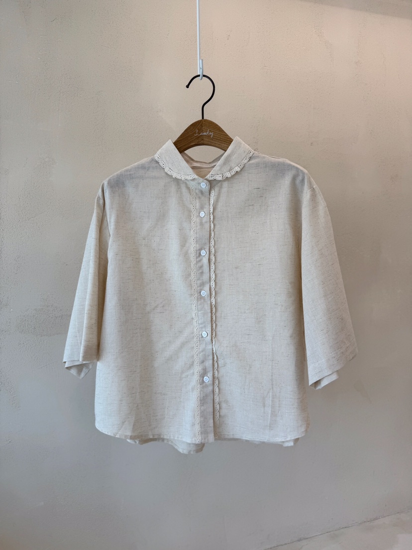 LAUNDRY韓國代購㊣女士新款25春夏真品熱賣職業休閑襯衫蕾絲衫LAUNDRY襯衫/蕾絲衫圖色2