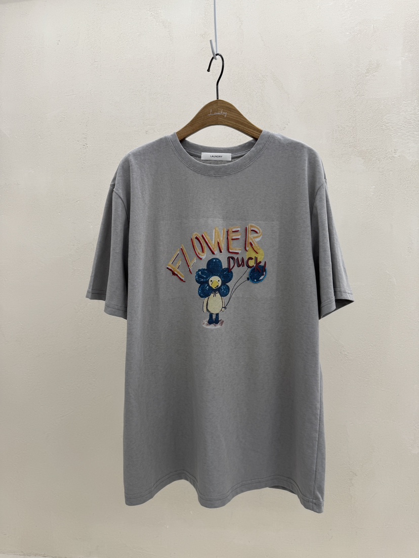LAUNDRY韓國代購㊣女士新品熱賣人氣推薦休閑職業真品時尚T恤LAUNDRYT恤圖色2