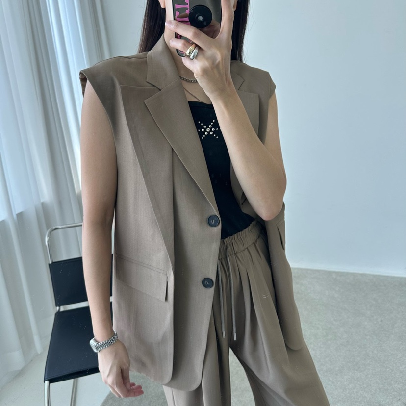 MABEL-Q東大門㊣實拍女裝新款職業人氣真品熱賣休閑推薦馬甲SOUIT by mabel-Q馬甲