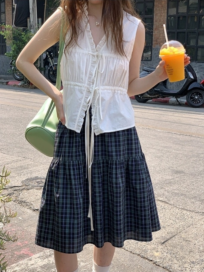 STRAWBERRY韓國代購㊣女裝新款25春夏職業時尚真品吊帶背心STRAWBERRY吊帶/背心