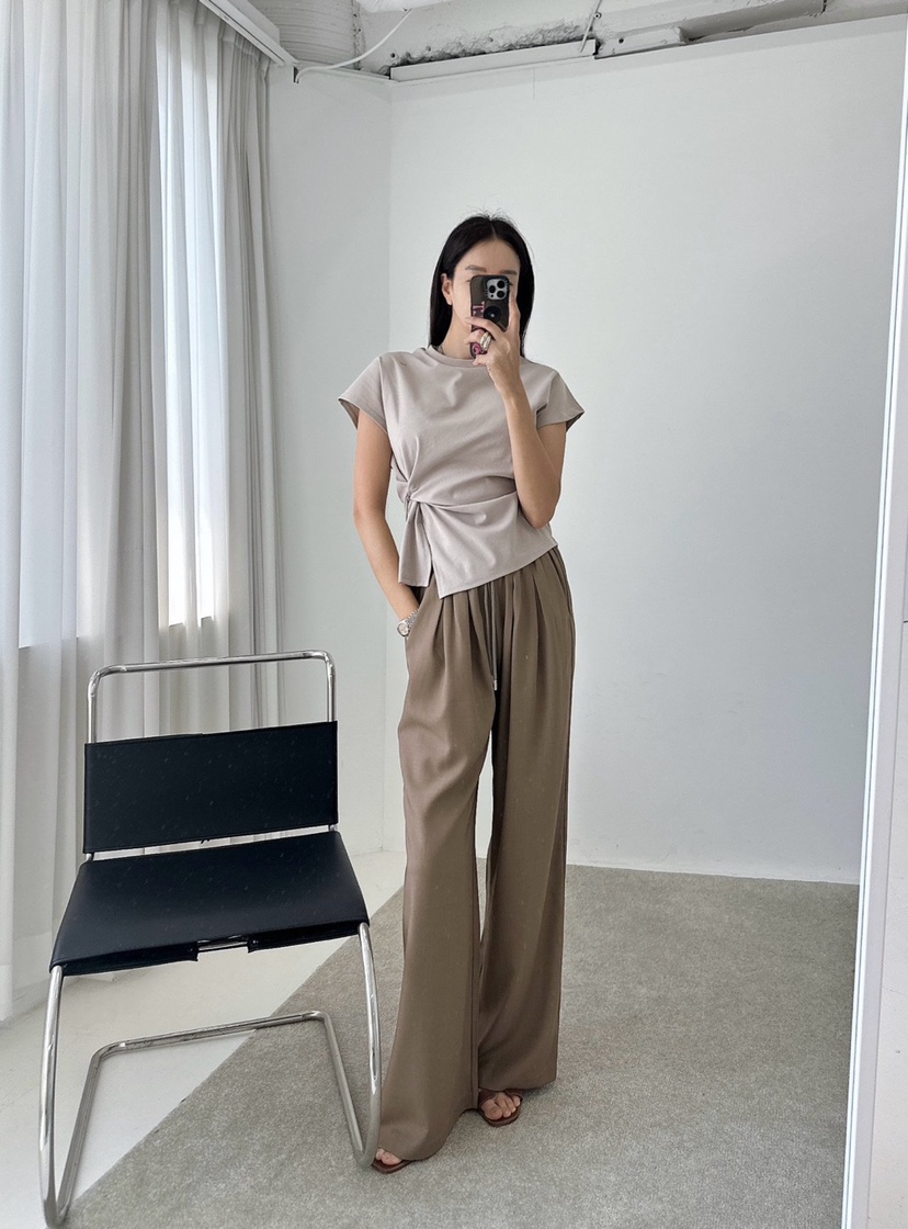 MABEL-Q韓國代購㊣女士新品人氣休閑推薦熱賣職業時尚25春夏T恤SOUIT by mabel-QT恤